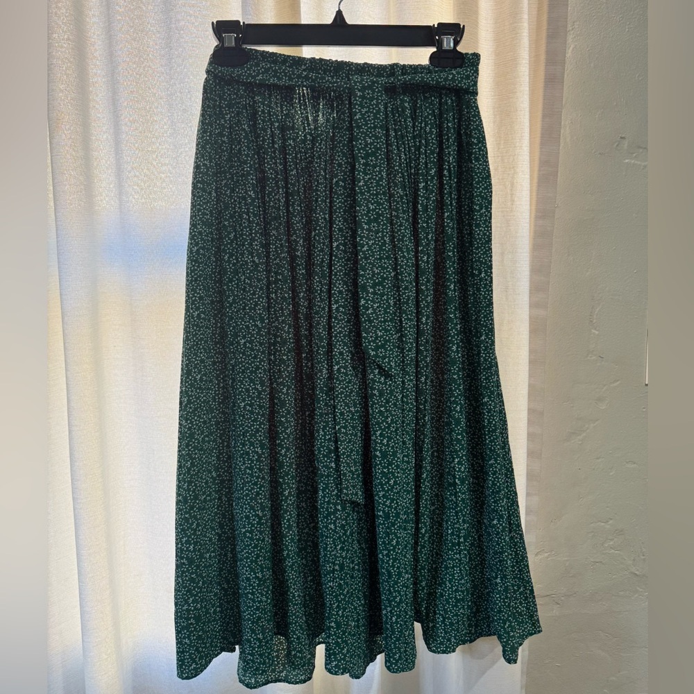 Alice Blue Dark Green Midi Skirt